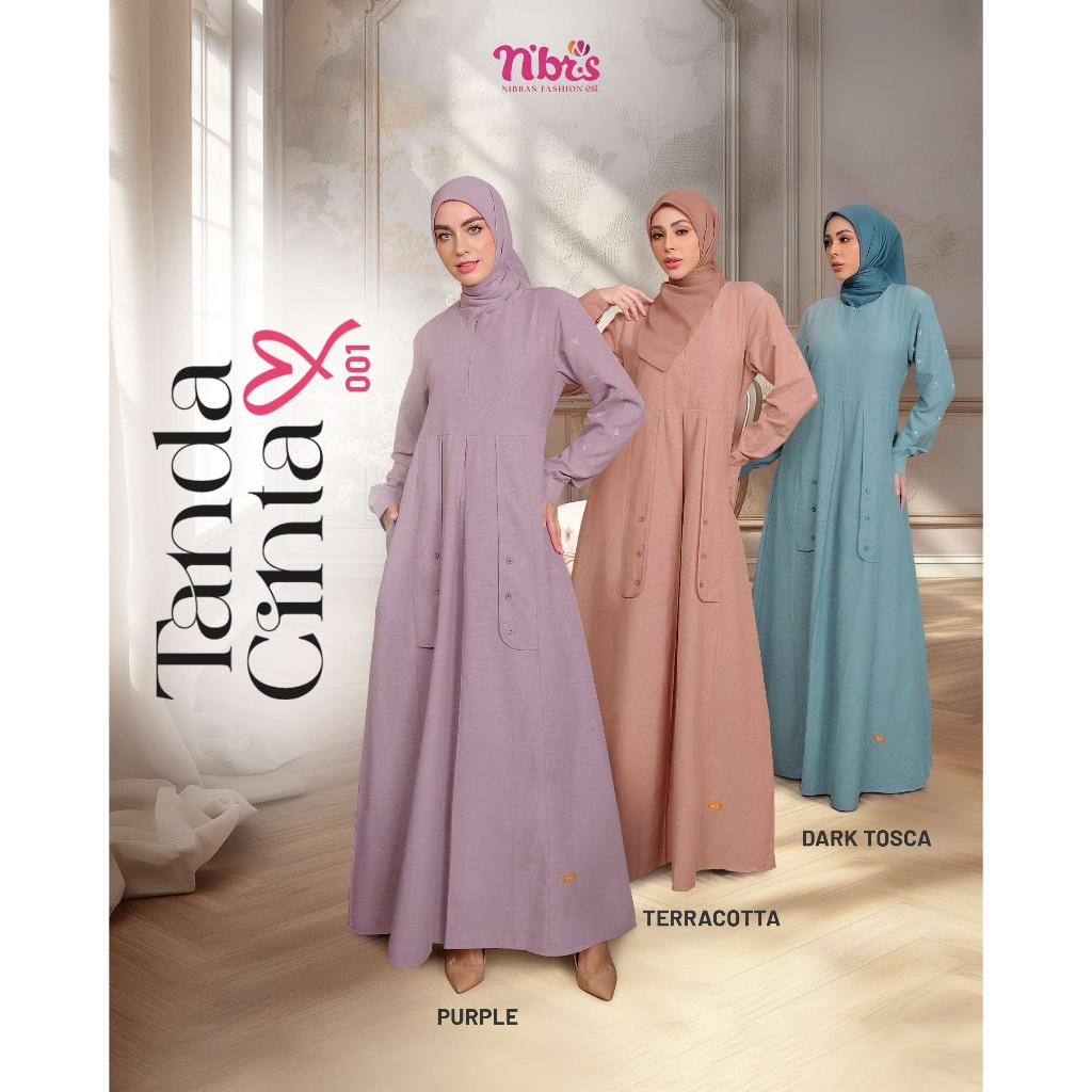 [ SALE ] GAMIS NIBRAS NBRS TANDA CINTA 001 JUMBO XS - XXL OOTD KEREN KEKINIAN DRESS DEWASA CASUAL VI