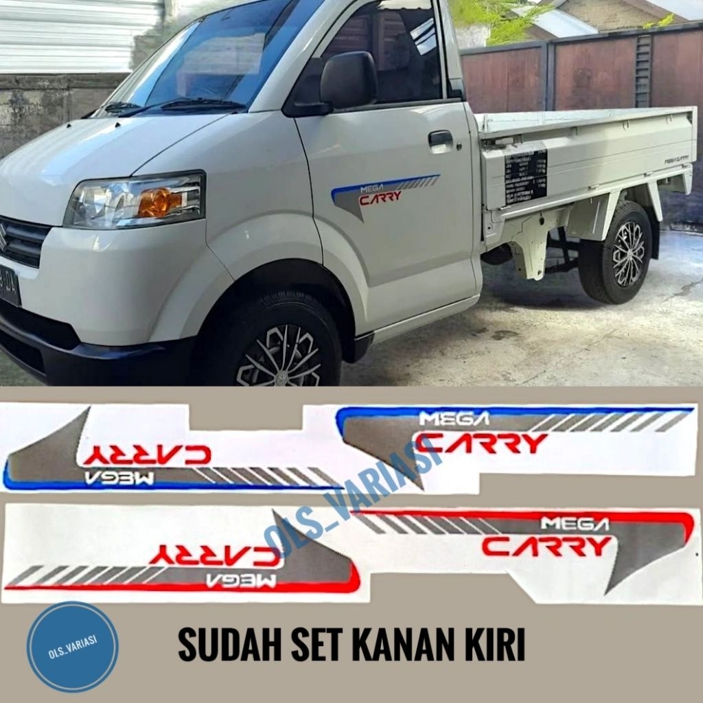 Stiker list body Mega carry apv pick up / Stiker body samping mega Carry APV pick up / stiker Suzuki