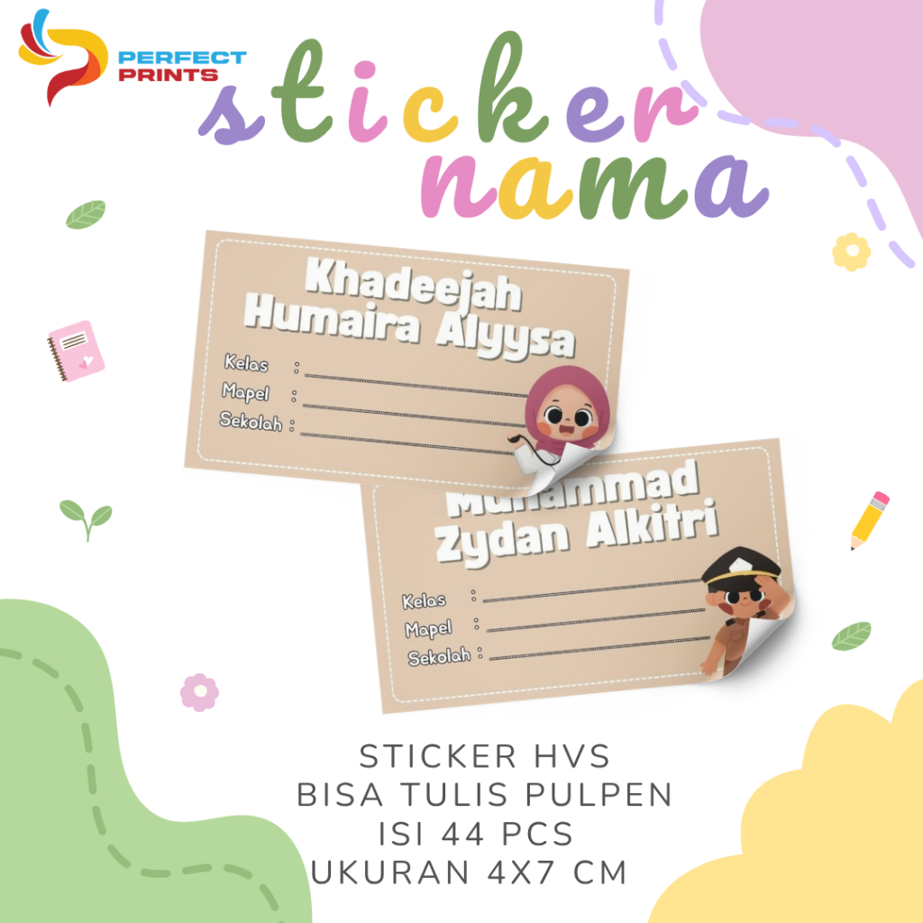 

Sticker Buku Anak / Label Nama Anak / Sticker Buku Pelajaran Anak / Sticker Buku Nama Sekolah / Label Buku Pejaran Sekolah