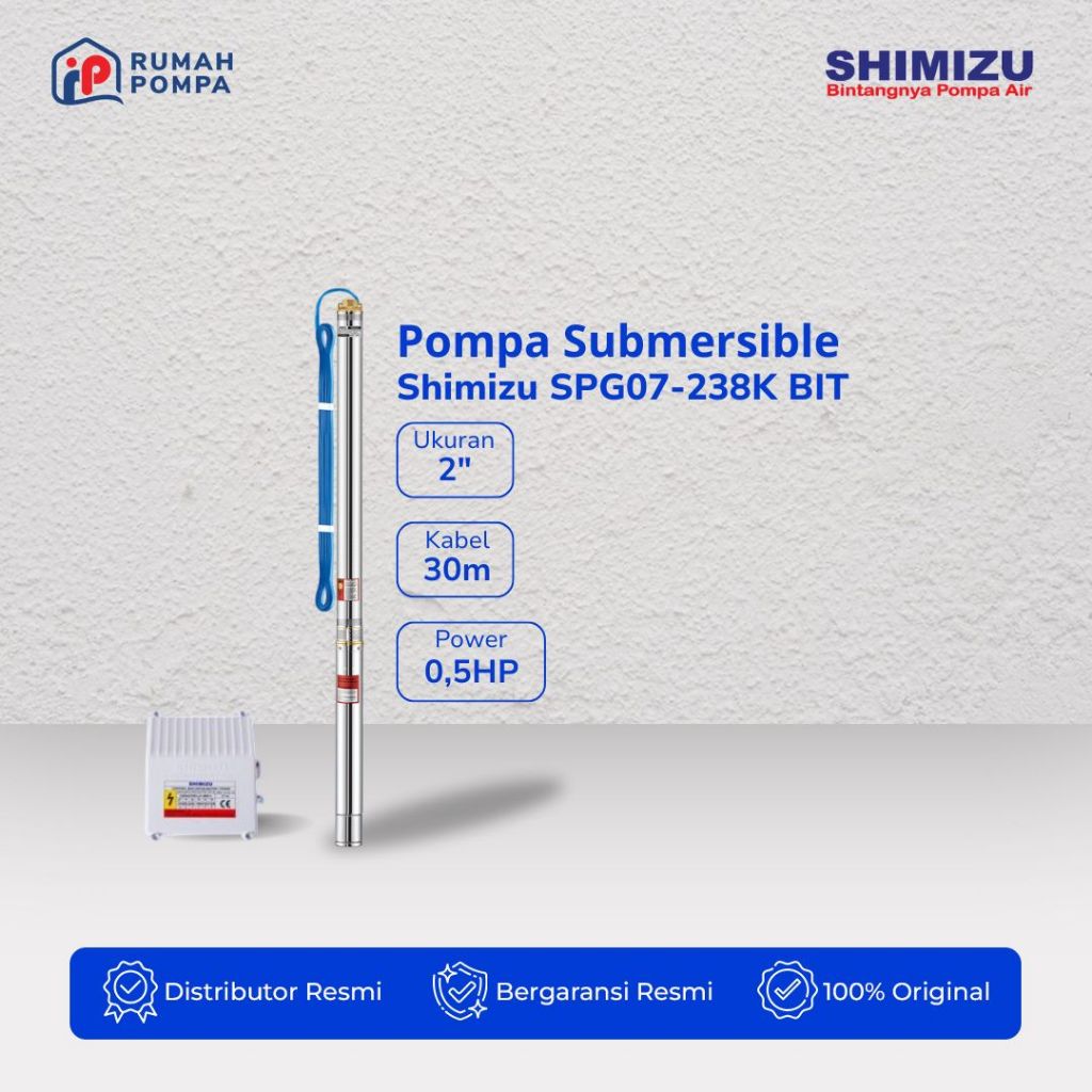 Pompa Air Submersible Shimizu SPG07-238K BIT
