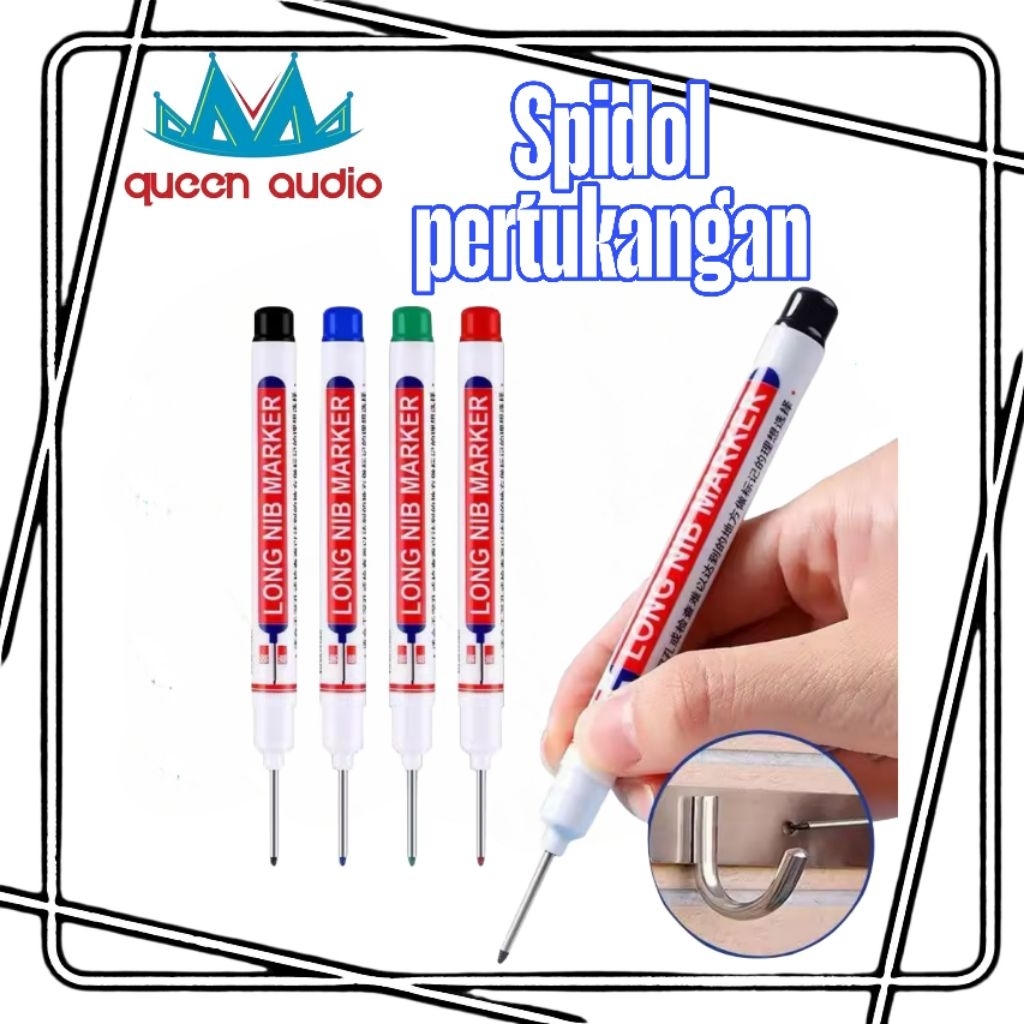 

Spidol Pertukangan Nib Marker Alat Tulis Penanda Spidol Long Nib Head Marker