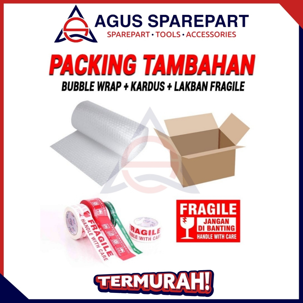 

PACKING TAMBAHAN DUS PLUS BUBBLE WRAP UNTUK MENGHINDARI BARANG BELANJA ANDA TIDAK RUSAK