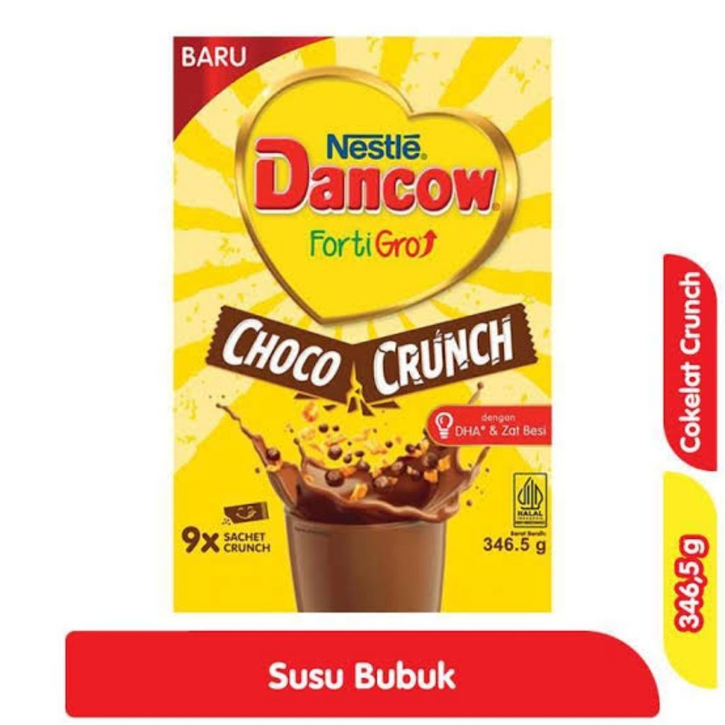 

Nestle Dancow Fortigro Susu Bubuk Cokelat Coco Crunch 346gram