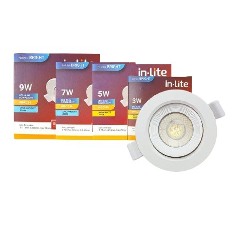 InLite INDC236 - Lampu Slim Downlight - Lampu Rumah - Lampu Inlite - Lampu Downlight