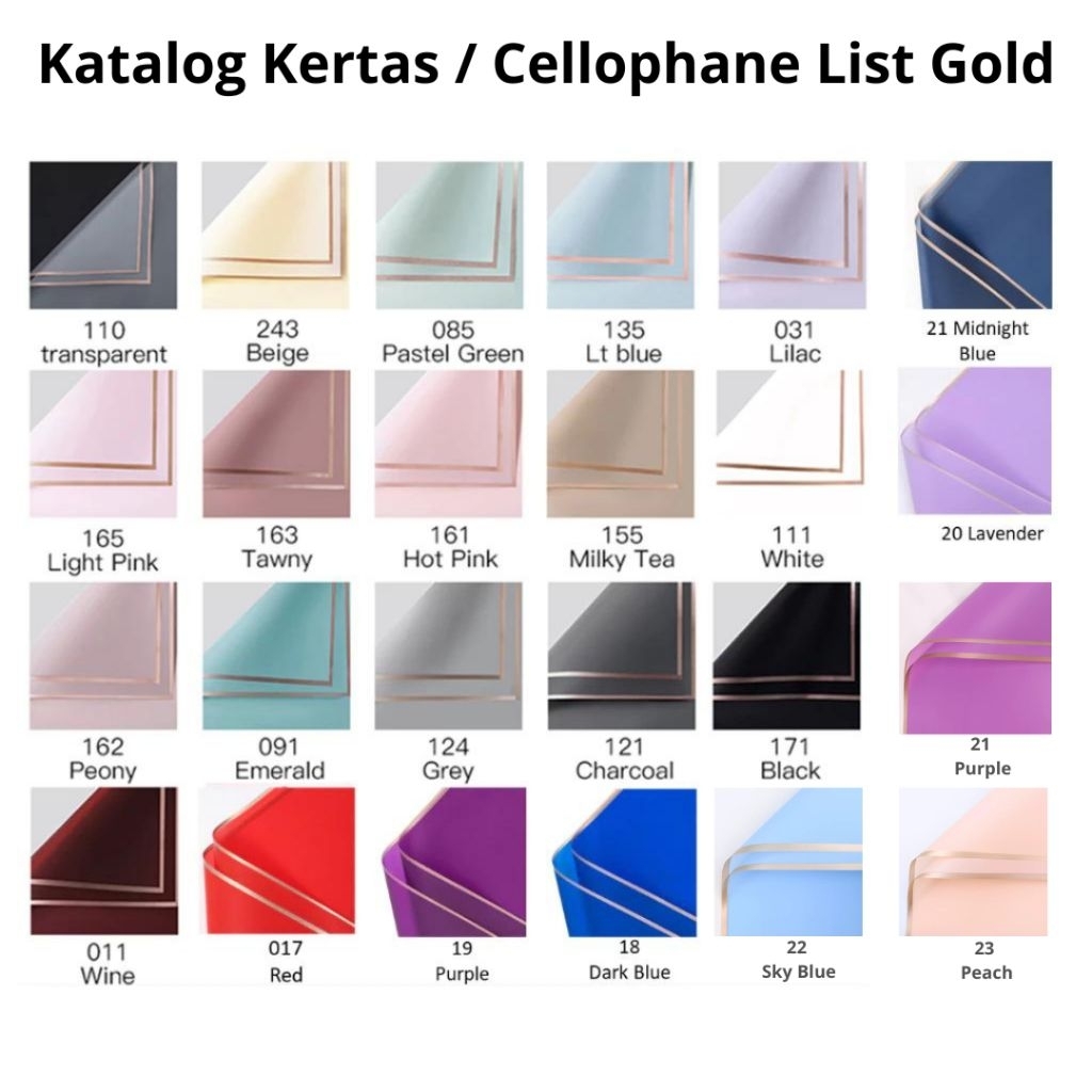 

[20 Lembar] Wrapping Paper/ Kertas Cellophane Jelly Film Golf List