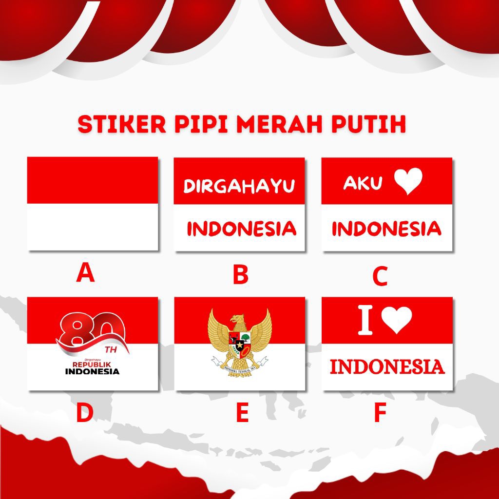 

stiker pipi 17 agustusan isi 50pcs