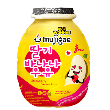 

MUJIGAE STRAWBERRY BANANA MILK 250 ML 8992982700042