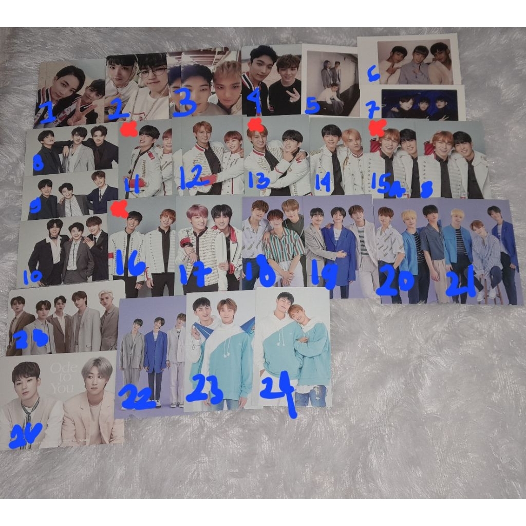 PHOTOCARD/PC/TC/POLA OFFICIAL SEVENTEEN UNIT GOING SEVENTEEN/BOYS WISH/CARATLAND/IDEAL CUT/INCOMPLET