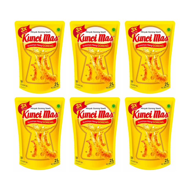 

Kunci Mas 2 Liter 1 Dus Isi 6 Pouch Minyak Goreng