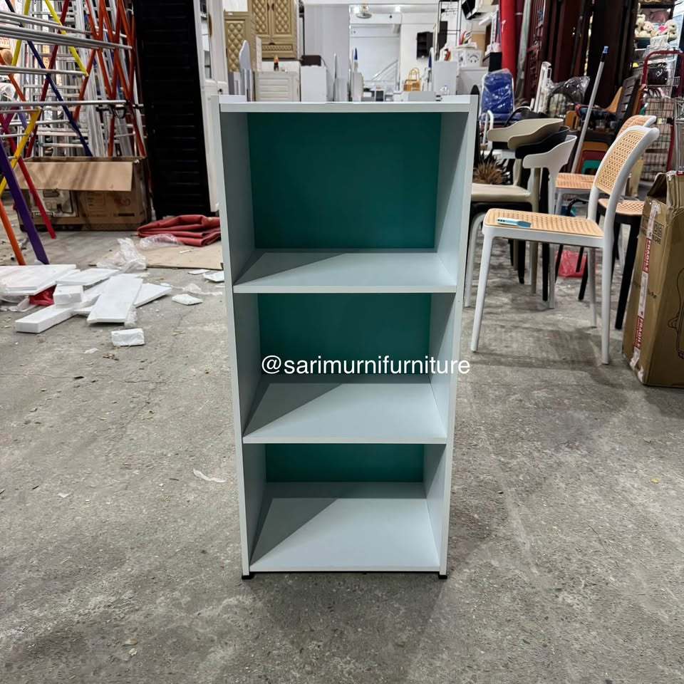 Lemari Rak Panel 3 Susun Tanpa Tutup 40x30x89cm