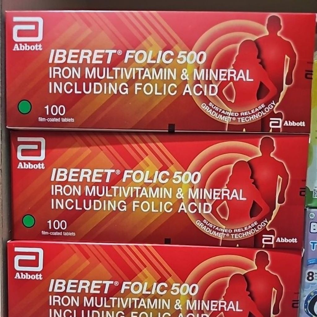 iberet folic 500 mg box 100 tablet