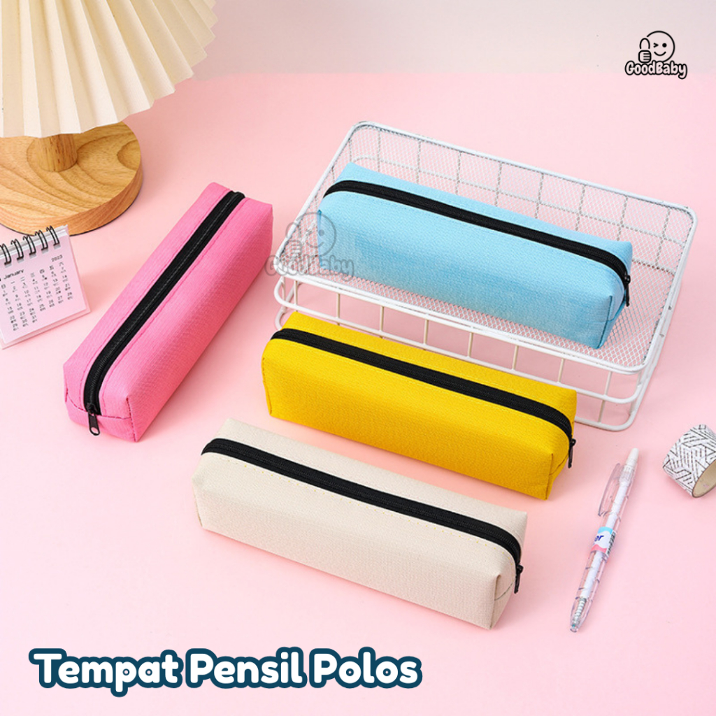 

PROMO 8.8 Goodbaby COD Tempat Pensil Kotak Pensil Resleting Bahan Oxford Warna Earni Muat 20-30pcs ATK Bisa Untuk Souvenir