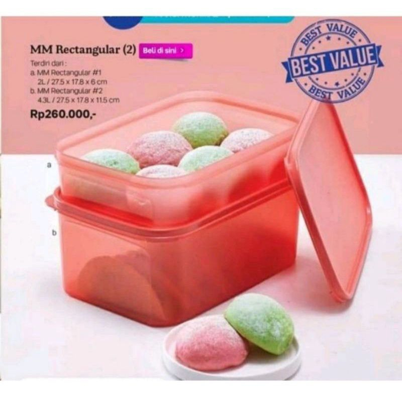 tupperware mm rectangular