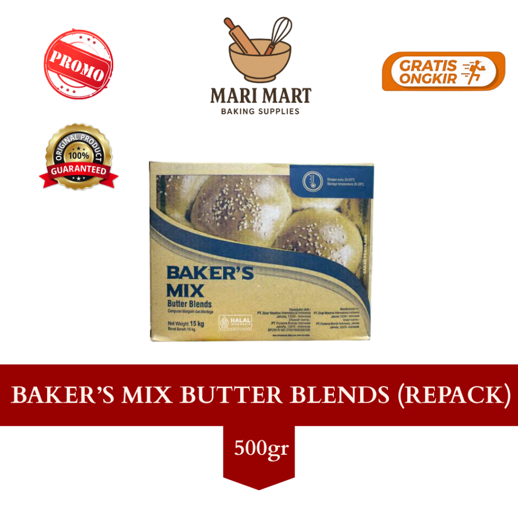 

Anchor Bakermix Butter Blend / Campuran Margarin Butter Repack 500gr