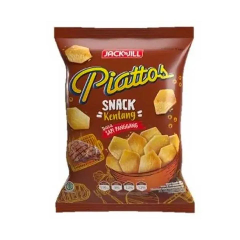 

Piattos sapi panggang 10 Pcs x 18/15 Gram snack Cemilan