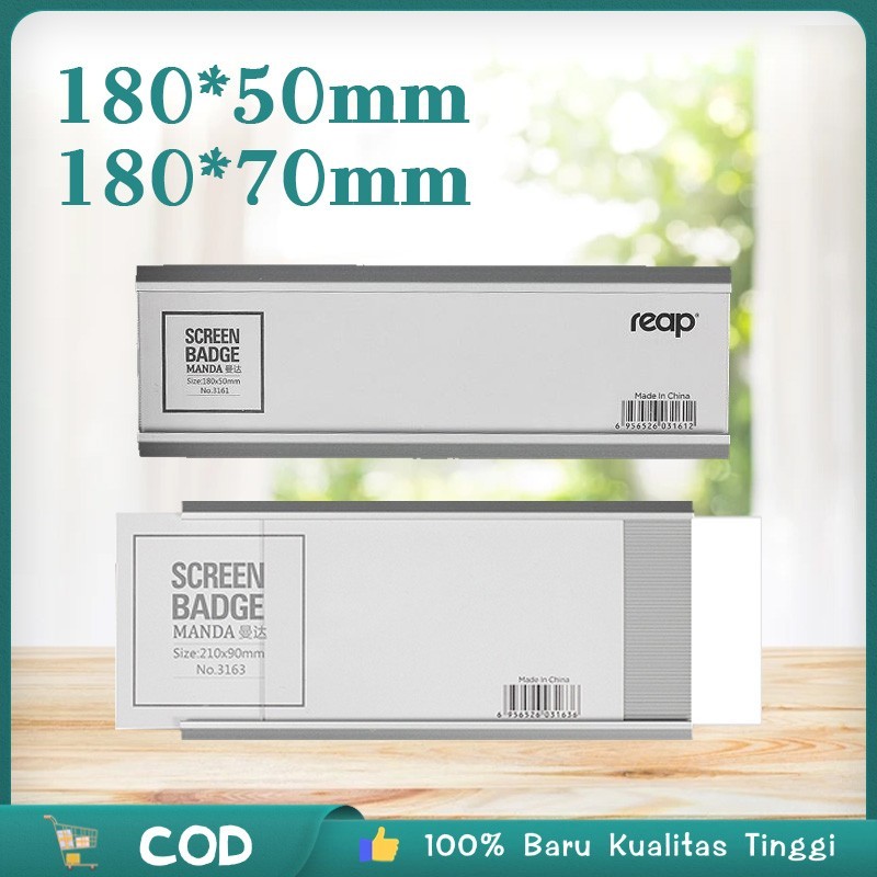 

Papan Nama Sliding Metal Self Adhesive Papan Nama Aluminium