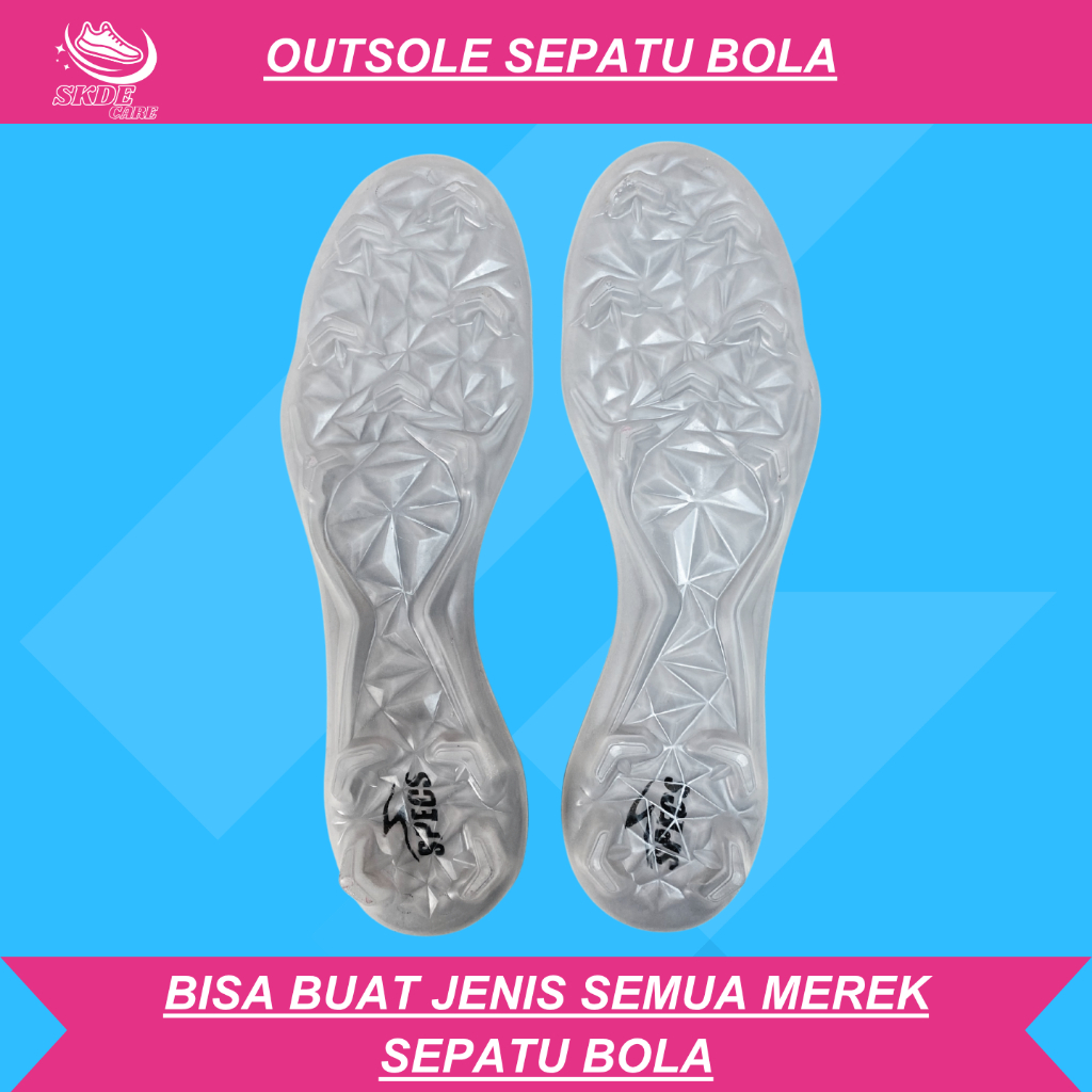 Promo Bulan Ini Outsole-Sol Telapak Sepatu Bola Specs Original Size 34-43
