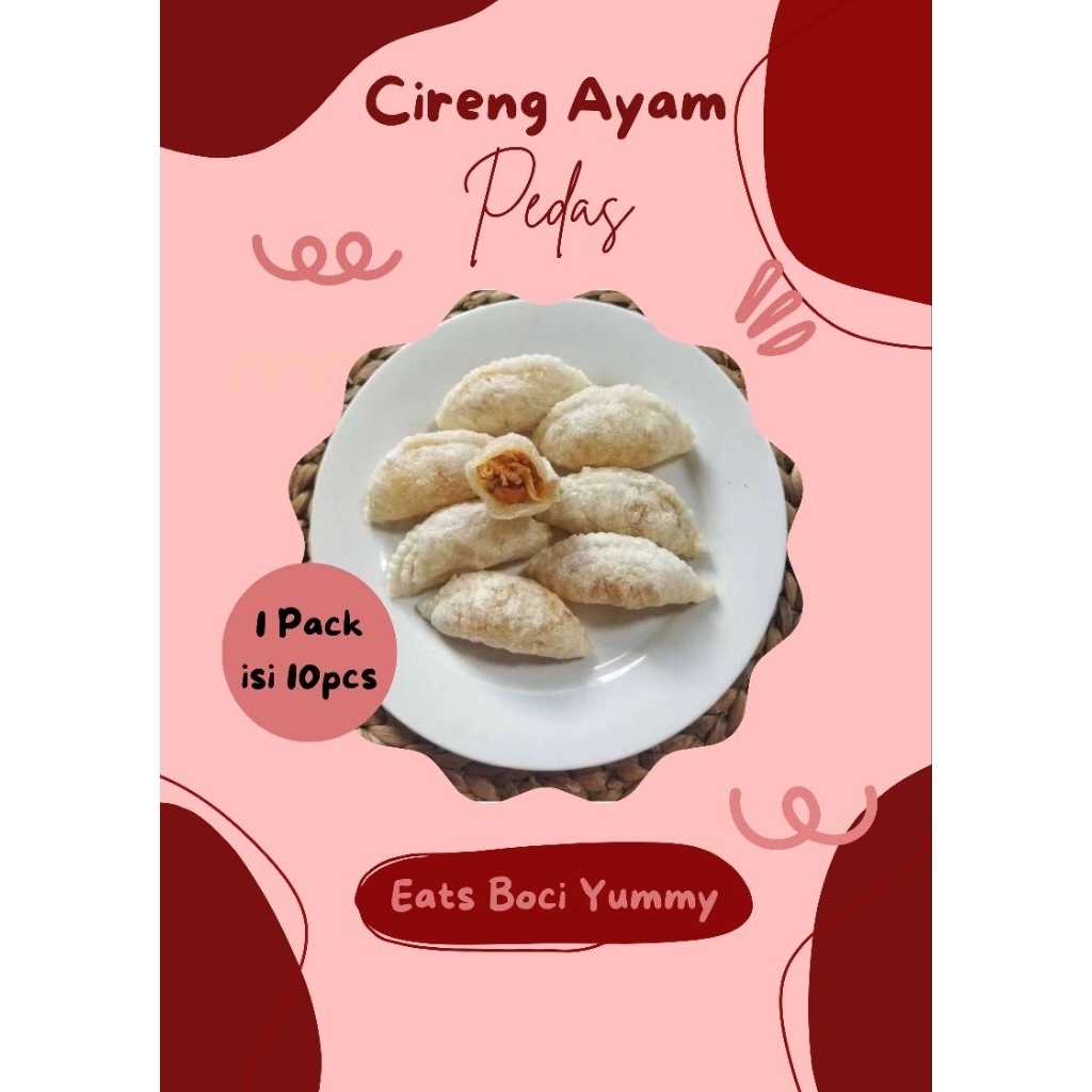 

Cireng Ayam Pedas Kecil isi 10pcs Free Chili Oil atau bumbu tabur