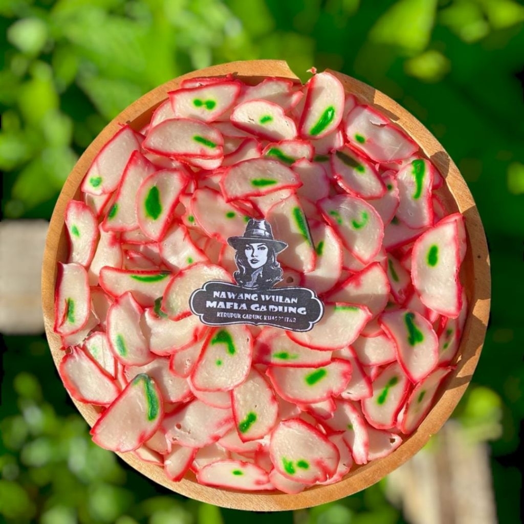 

Kerupuk BIBIR GURIH Kerupuk Bawang Kerupuk Bibir Rasa Bawang Asli Gurih Renyah Enak