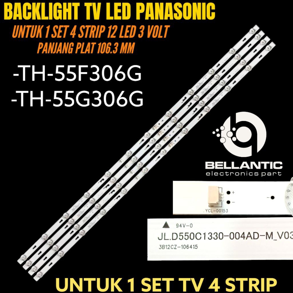 BACKLIGHT TV LED PANASONIC 55 INCH TH-55F306G- TH-55G306G BACKLIGHT TV PANASONIC 55 INCH