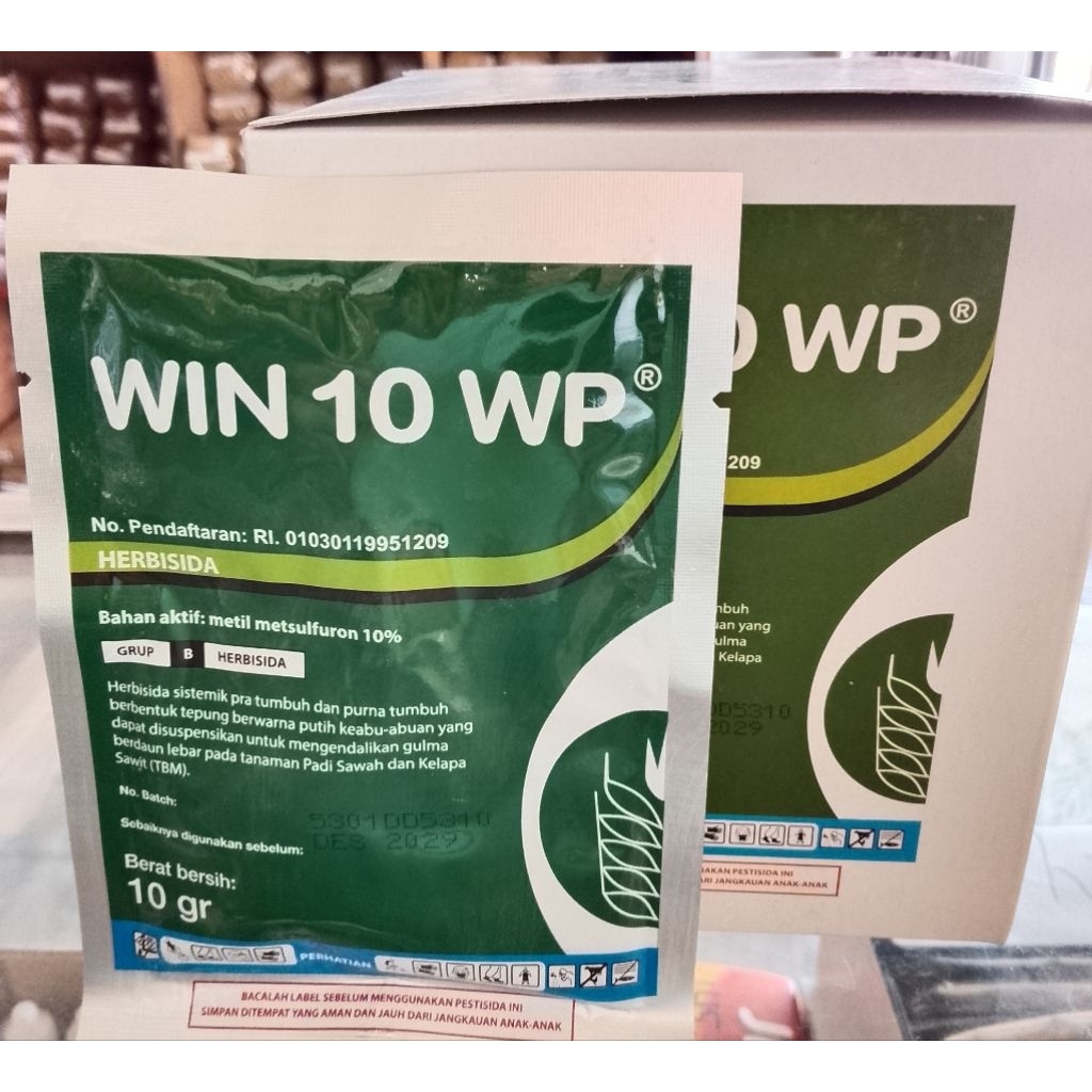 WIN 10 WP. HERBISIDA BAHAN AKTIF: metil metsulfuron 10% HERBISIDA SISTEMIK 10 Gr