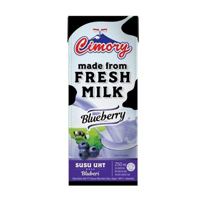 

CIMORY SUSU UHT FRESH MILK BLUEBERRY 250 ML 8993200666126