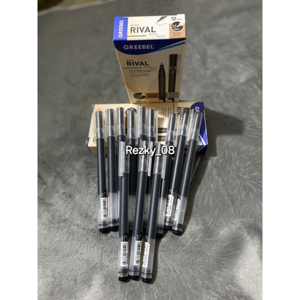 

Pulpen gel/gel pen greebel rival Gp 502 0,5 Hitam