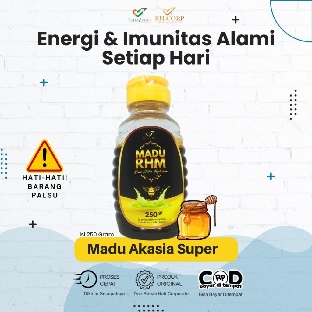 

Madu RHM - Madu Maliefera Akasia 250 Gram - Madu Hutan Maliefera - Rehab Hati