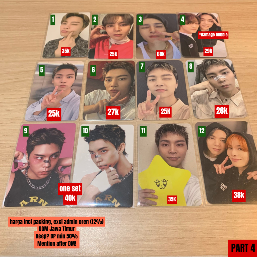 

[CLEARANCE SALE] Photocard PC aab JOHNNY SUH NCT 127 - PART 4 (WALK, GOLDEN AGE, AY-YO, NCT HOME, 2BADDIES, NCT CCOMAZ, FACT CHECK)