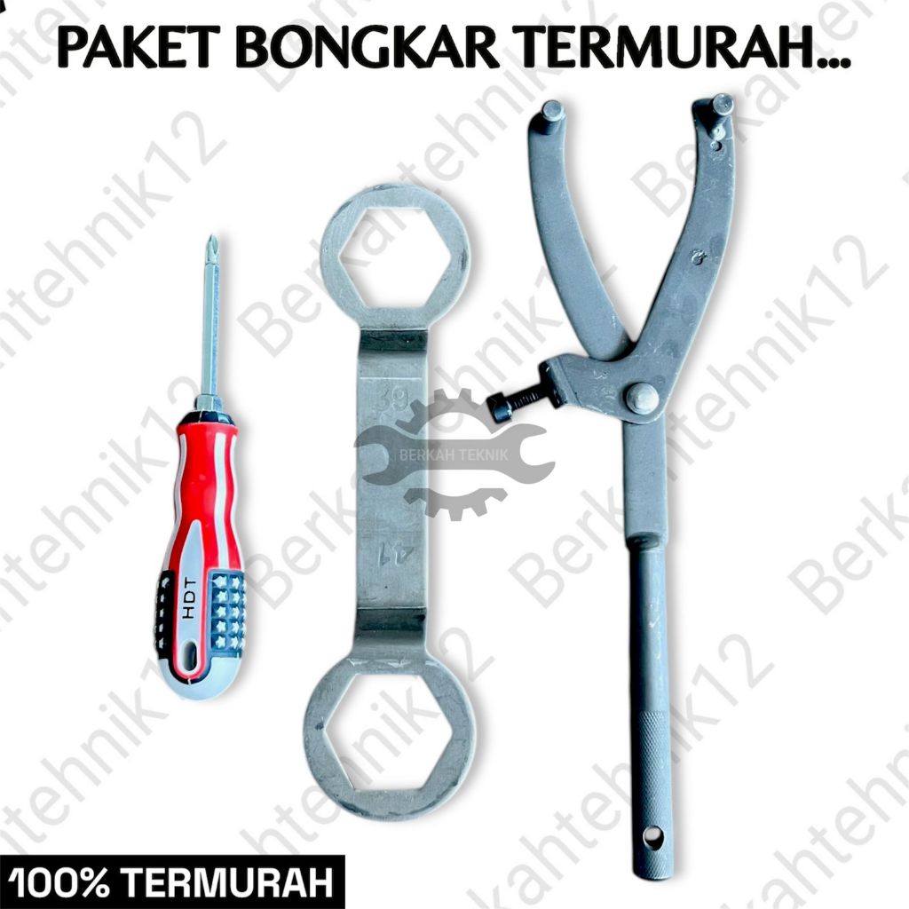 Paket bongkat murah full set Kunci CVT 2 Set Treker Tahanan Kopling Kunci CVT 39x41 Motor Matic Trek