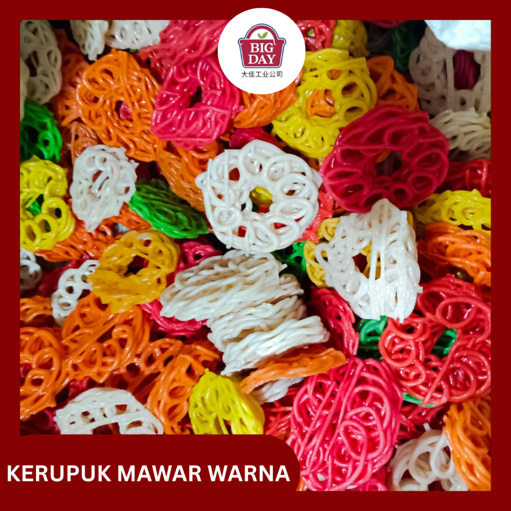 

KERUPUK MAWAR WARNA UKURAN SEDANG KEMASAN 1 KG