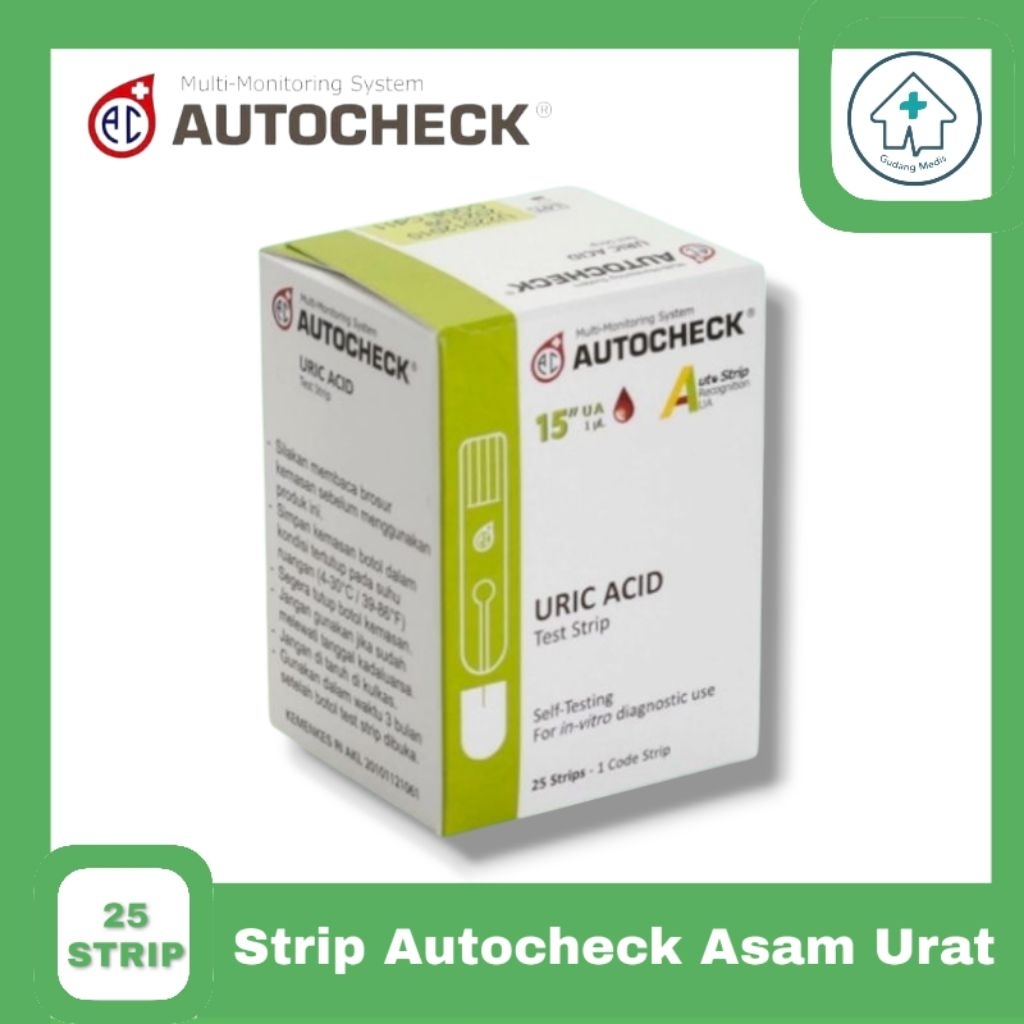 Strip Autocheck Asam Urat  Strip Autocheck UA  Isi Ulang Autocheck Asam Urat