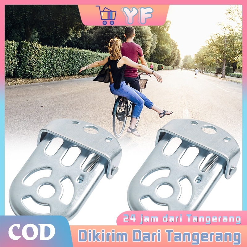 2Pcs Pijakan Kaki Sepeda Universal Pijakan Sepeda Lipat Belakang Gunung