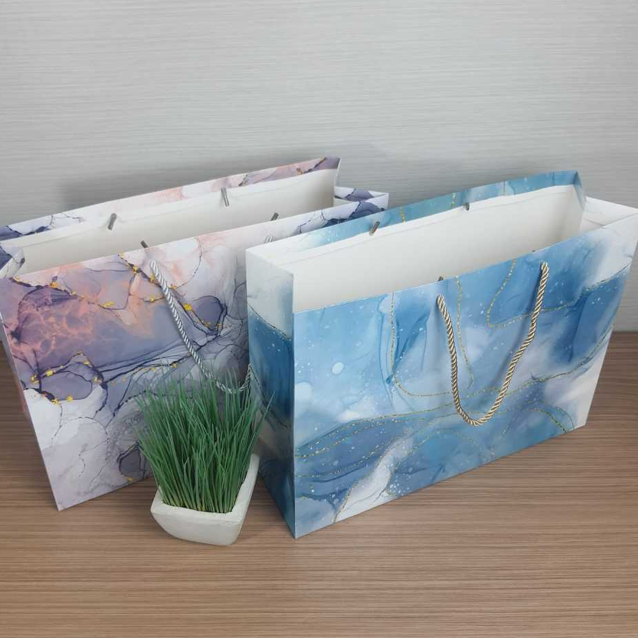 

Paperbag Gift Edition Marble Misty Purple Uk 40 x 12 x 30 cm
