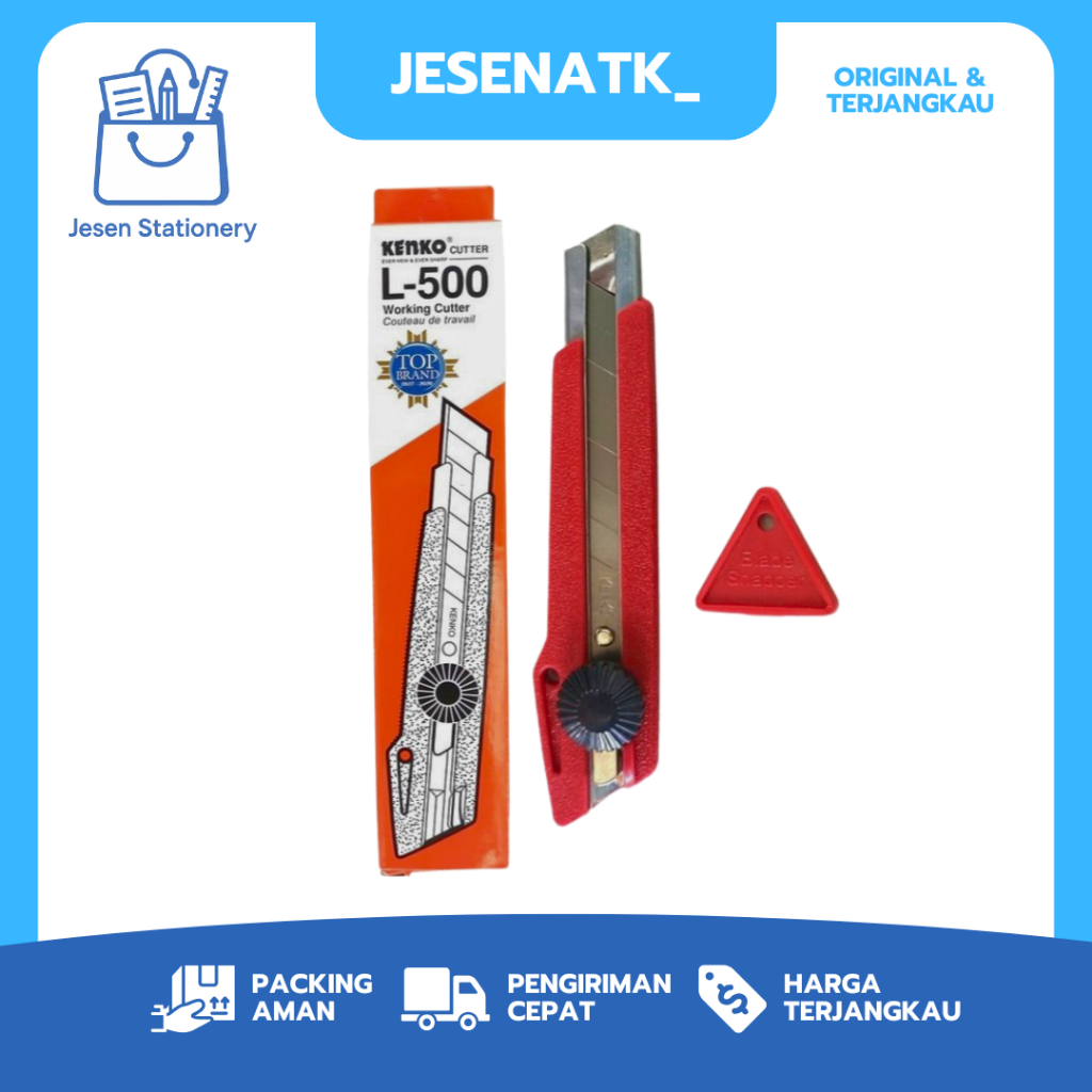 

Kenko Cutter Besar L500 Pisau Gagang Plastik Heavy Duty