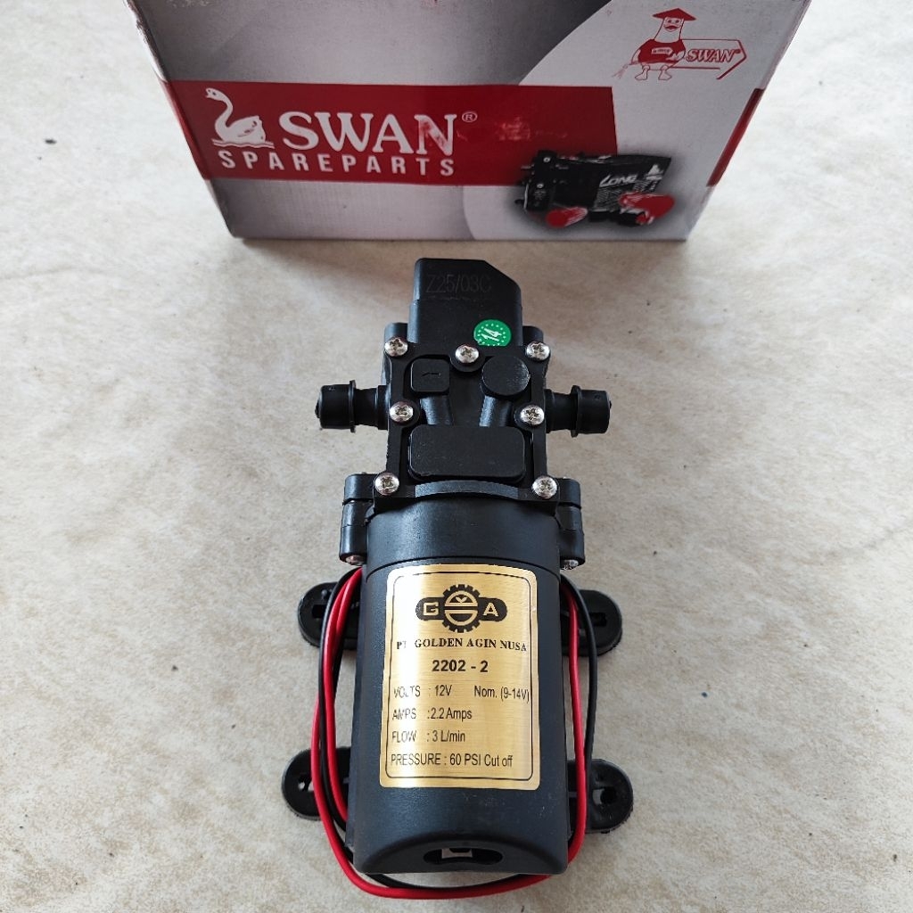SWAN Dinamo Pompa Sprayer Elektrik Cas Charger Batre Baterai Battery