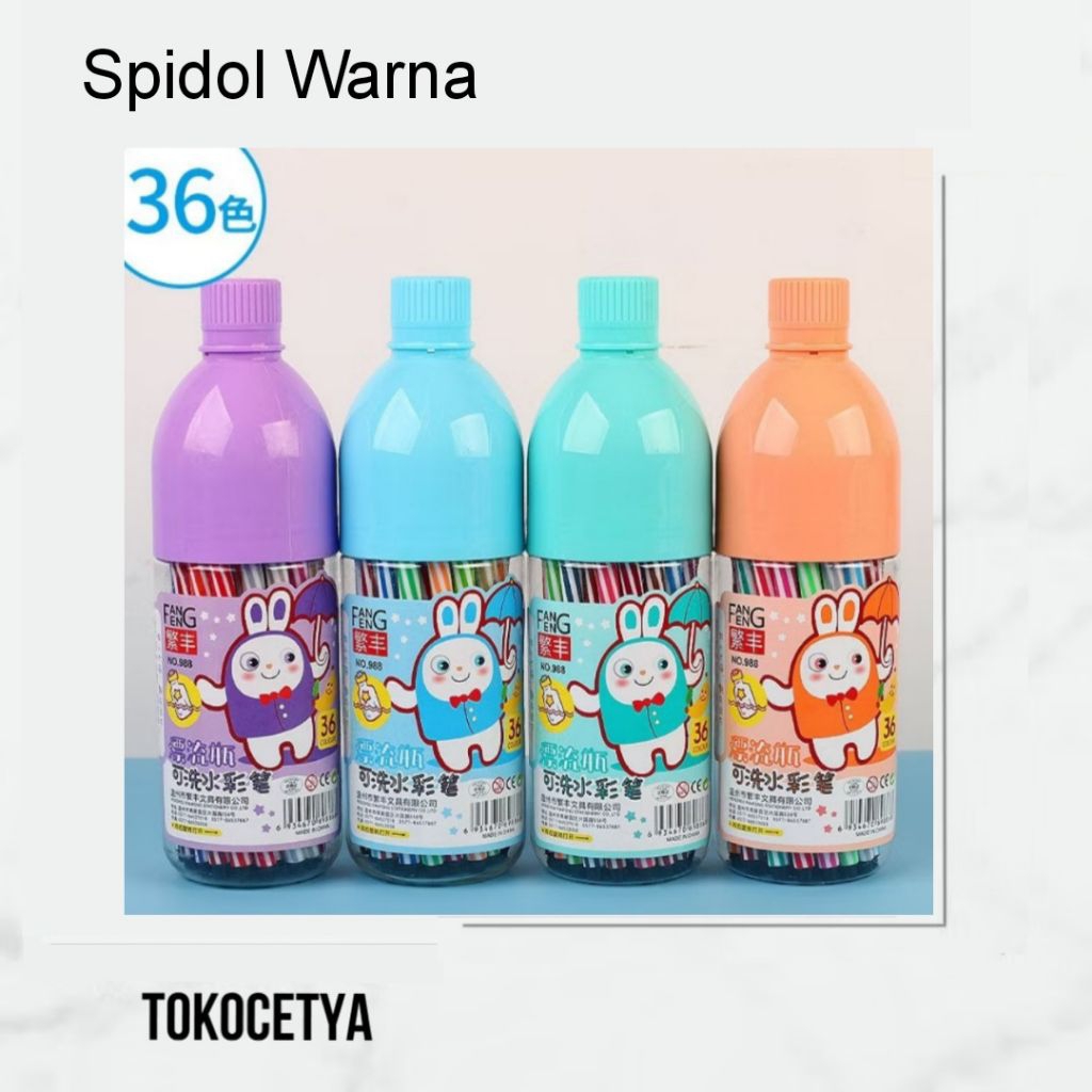 

Spidol Color Pen Tabung 36pcs Warna Warni Alat Mewarnai Anak Cute Berkualitas