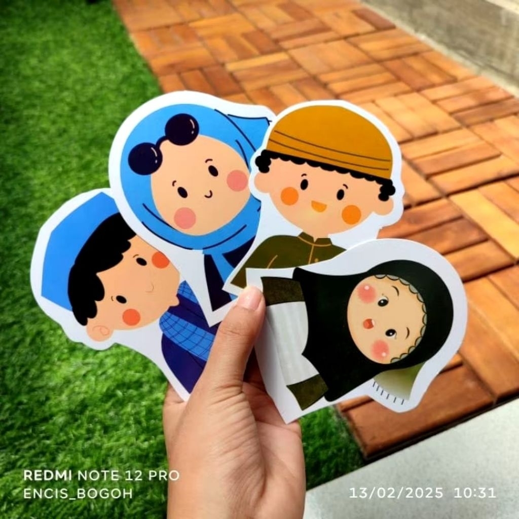 

5 PCS-AMPLOP 3D 1 SISI KARAKTER LUCU GEMOY SIAP PAKAI