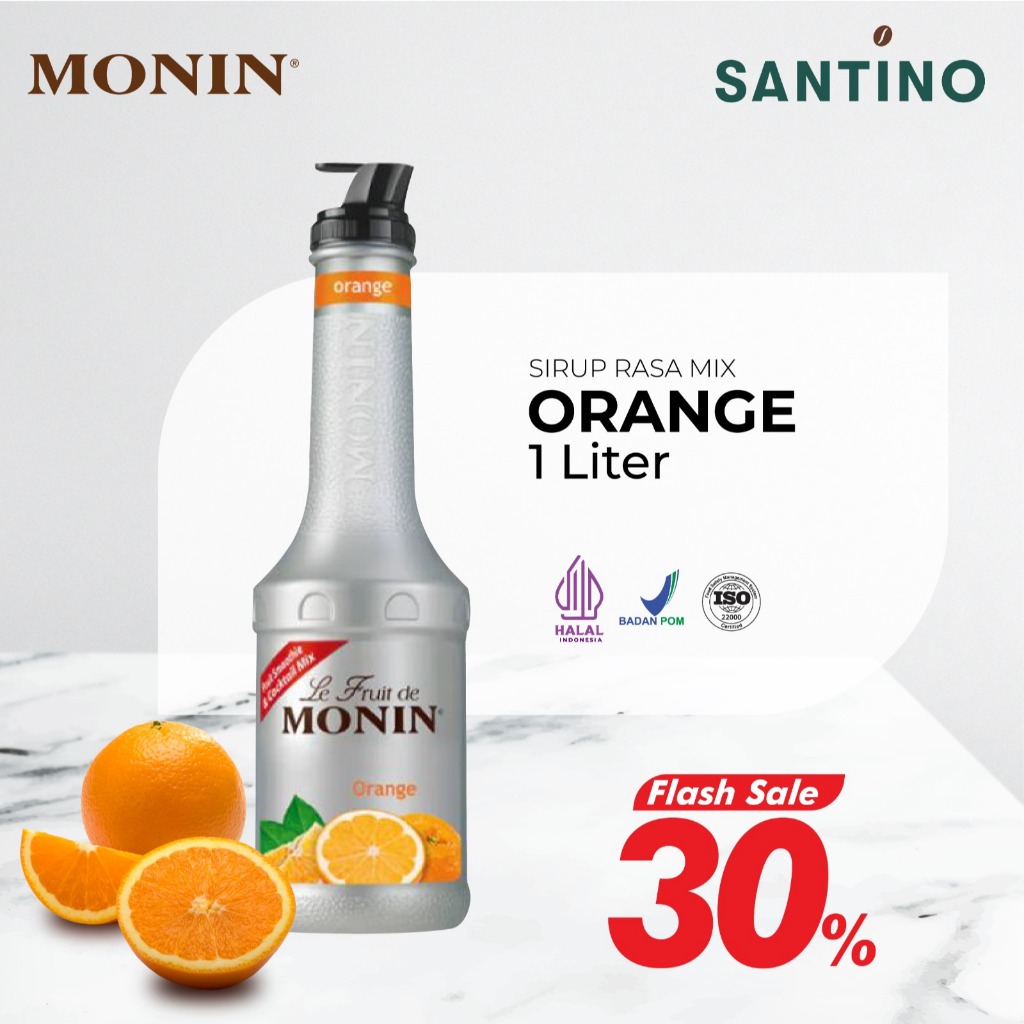 

Monin Fruit Mix Orange PROMO - Purée Orange Horeca 1000 ml / 1 L