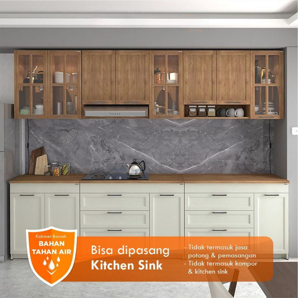 RAS GRATIS ONGKIR DAN PENGEMBALIAN NEW KITCHEN SET / RAK DAPUR BAWAH / RAK DAPUR ANTI AIR / RAK DAPU