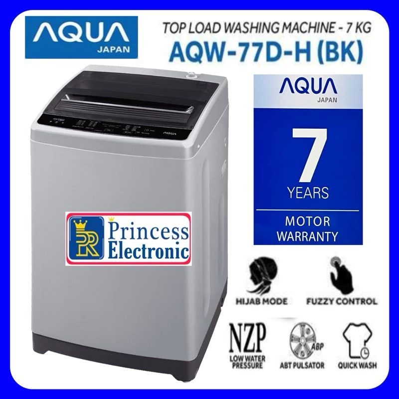 Mesin cuci Aqua Sanyo 1 Tabung 7kg AQW 77 DH