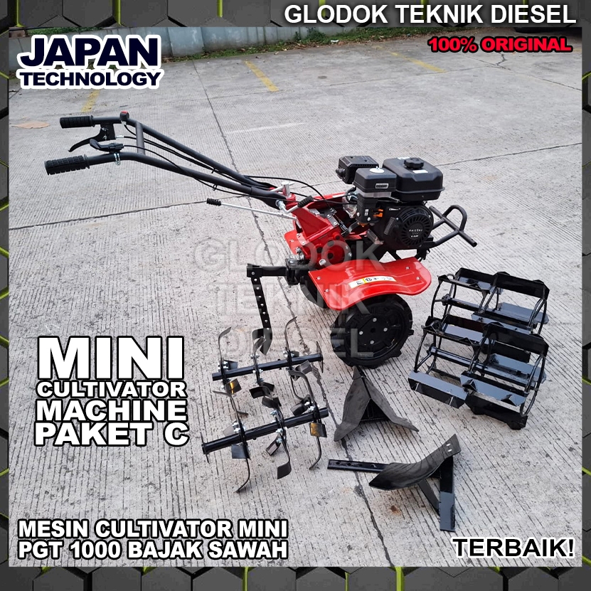 DISKON HEMAT Mesin Traktor Sawah Bajak Mini Power Cultivator Tiller Mini Cultivator Mesin Bajak