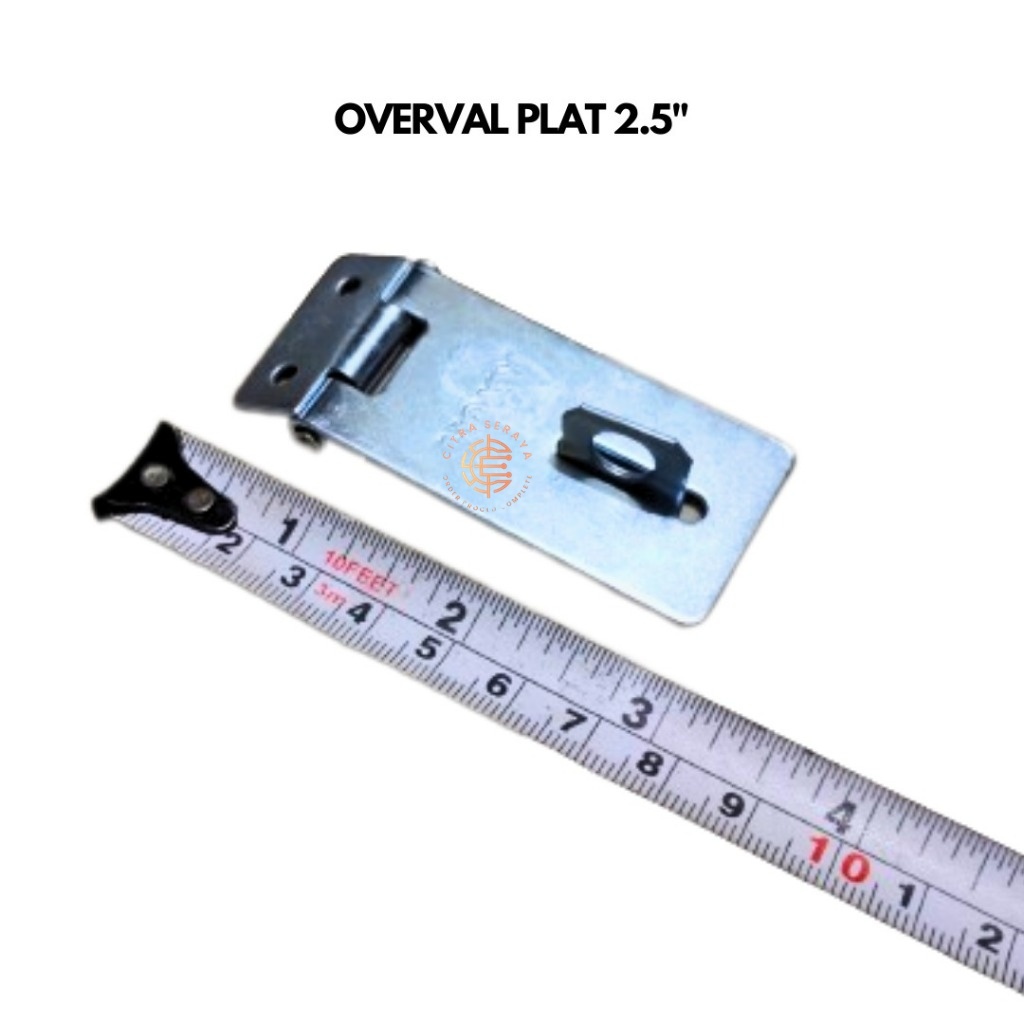 Overval Overpal Plat Putih / Cantolan Gembok Merk Fawi 2" CS