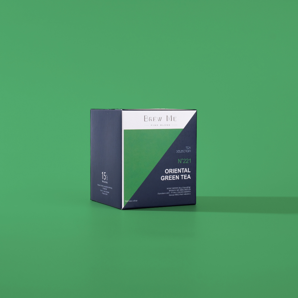 

BREW ME - ORIENTAL GREEN TEA BAG POT & BOX - Expire 01- 2026