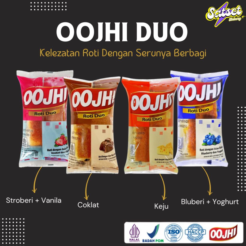 

(1 Dus/60 Pcs) ROTI OOJHI DUO RASA / ROTI OOJHI DUO RASA 1 KARTON ENAK MURAH