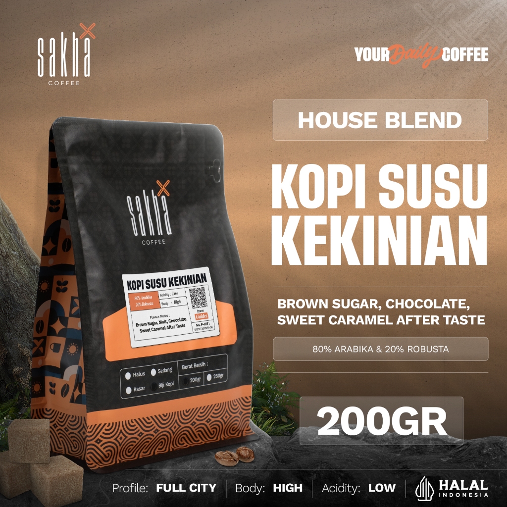 

Espresso Coffee House Blend Untuk Es Kopi Susu Kekinian 200gr Coffe Bean Roaster Sakha Biji Bubuk