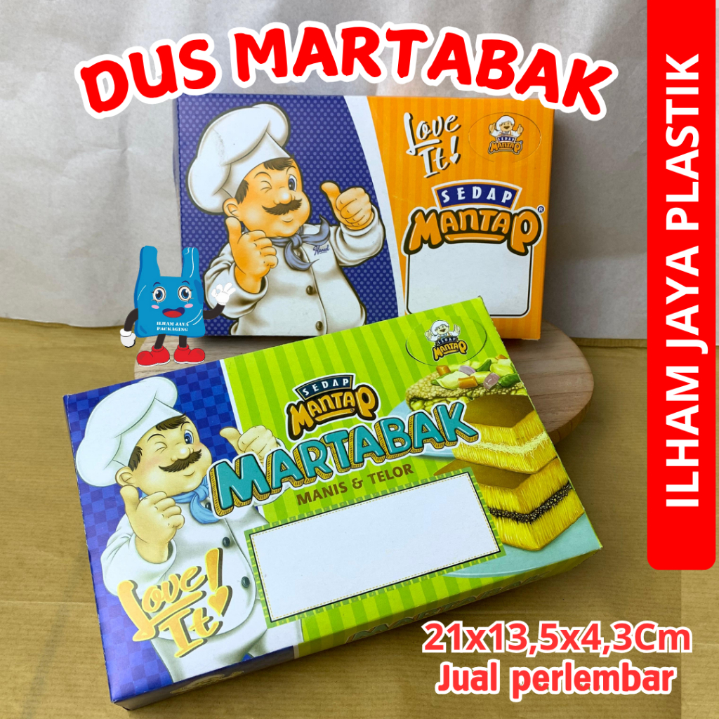 KARDUS Martabak Terang Bulan 21x13,5x5Cm / Dos martabak / dus martabak/box martabak manis