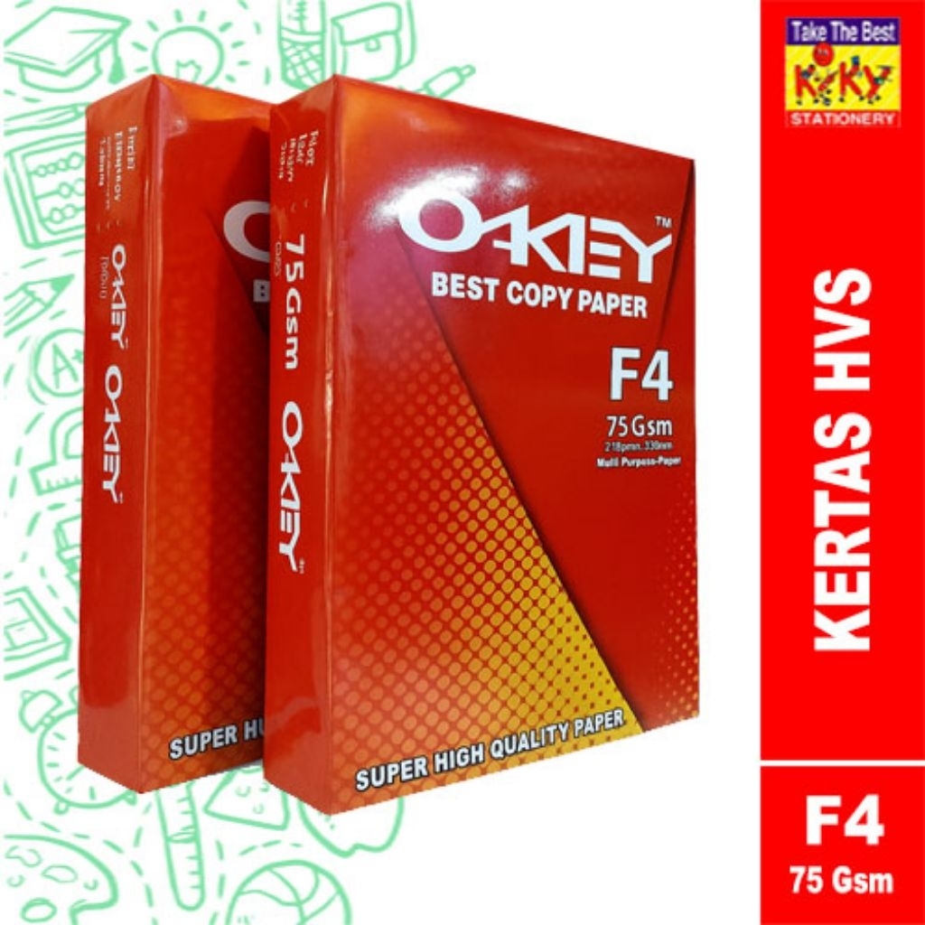 KERTAS HVS F4 75 Gsm OKEY