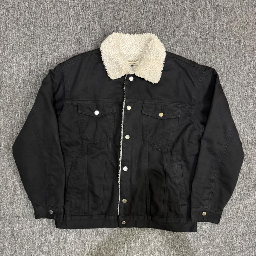 MAISON KITSUNE - Jacket Black Bulu - 100% Original