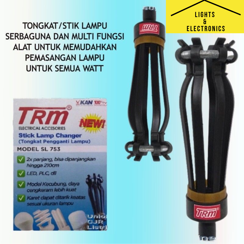 Tongkat Lampu Stik Lampu Pengganti Pemasang Lampu 8 Jari Viper TRM SL 753/ TRM 10 JARI / Alat Pasang